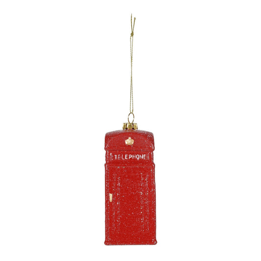 Telephone Box Hanging Decoration (10.5cm)