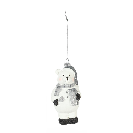 White Bear Hanging Decoration (13.5cm)