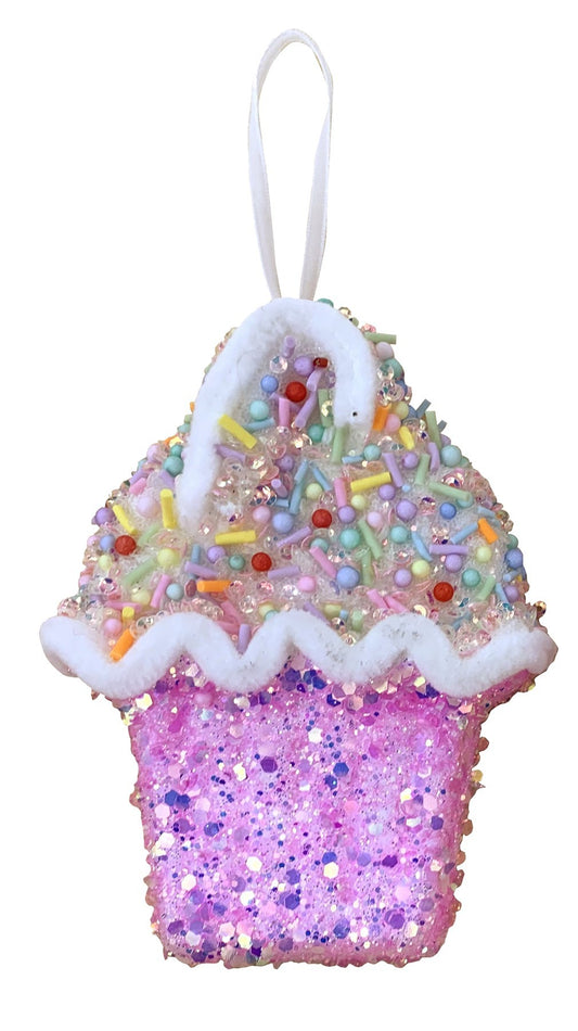 Flat Cupcake Hanging Decoration (12.5cm)