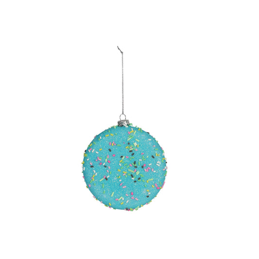 Turquoise Disc Hanging Decoration (10cm)