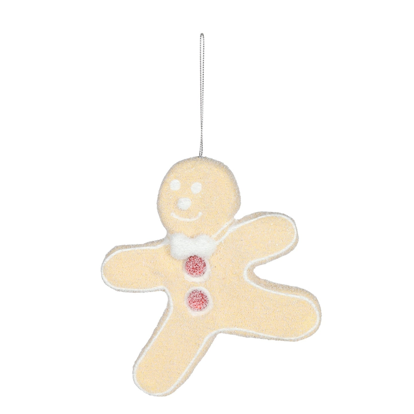 Yellow Gingerbread Man Hanging Decoration (15cm)