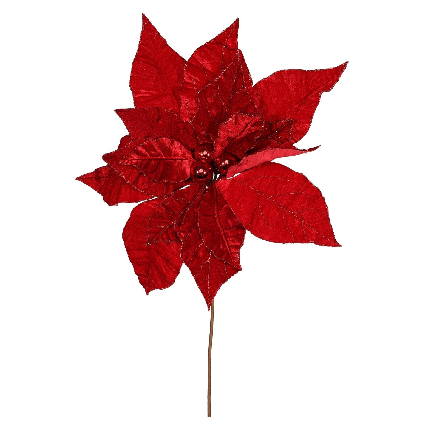 Giant Red Poinsettia Head (50cm)