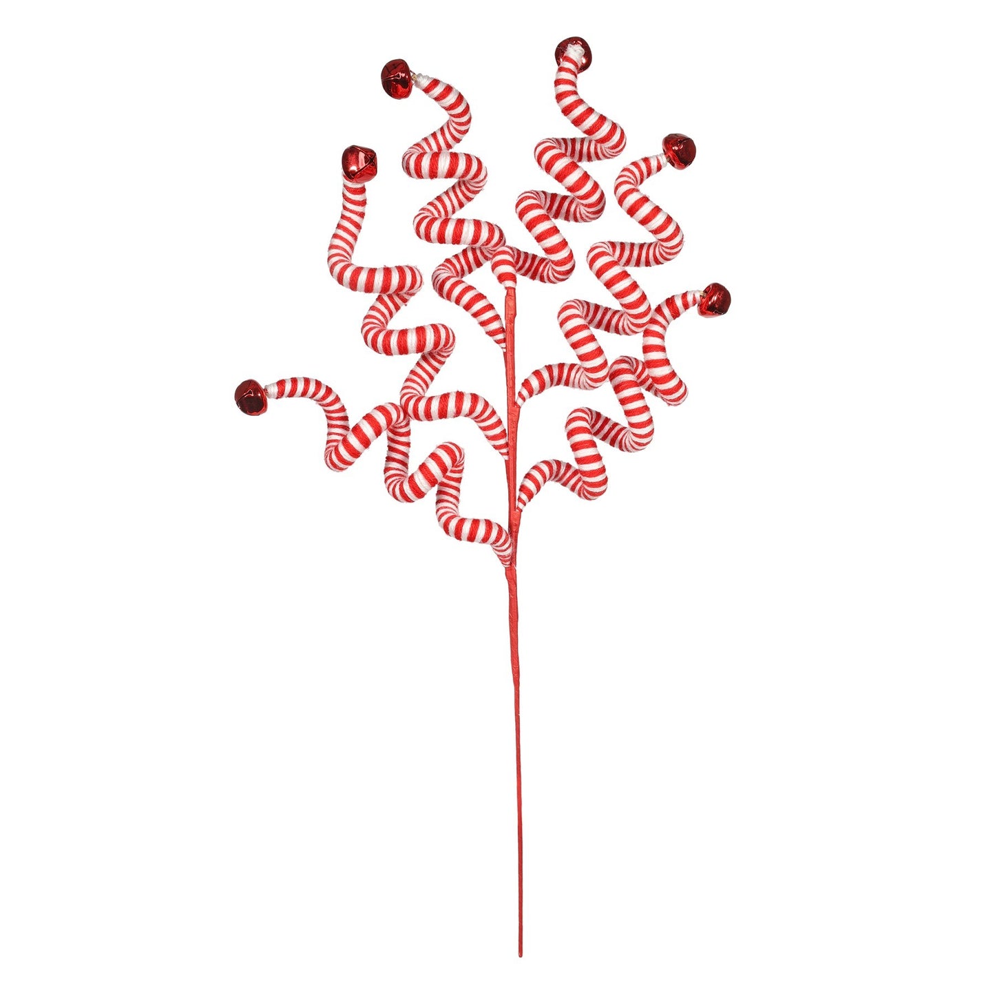 Red and White Striped Sprig Pick (58cm)