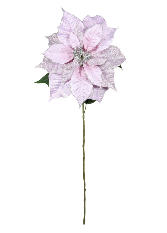 Light Purple Poinsettia Stem (71cm)