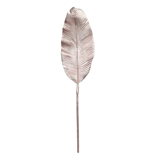 Pink Metallic Leaf