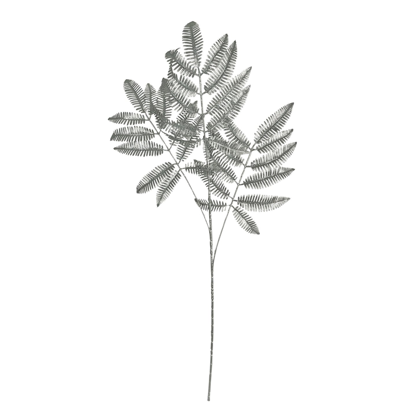 Silver Metallic Fern Stem