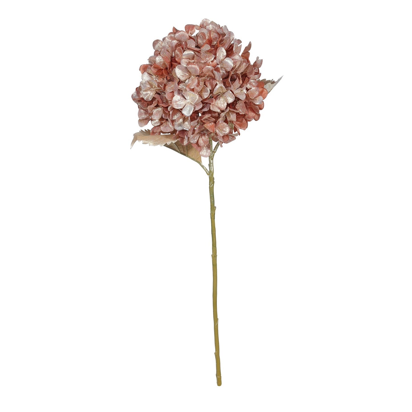 Rose Gold Metallic Hydrangea Stem (66cm)