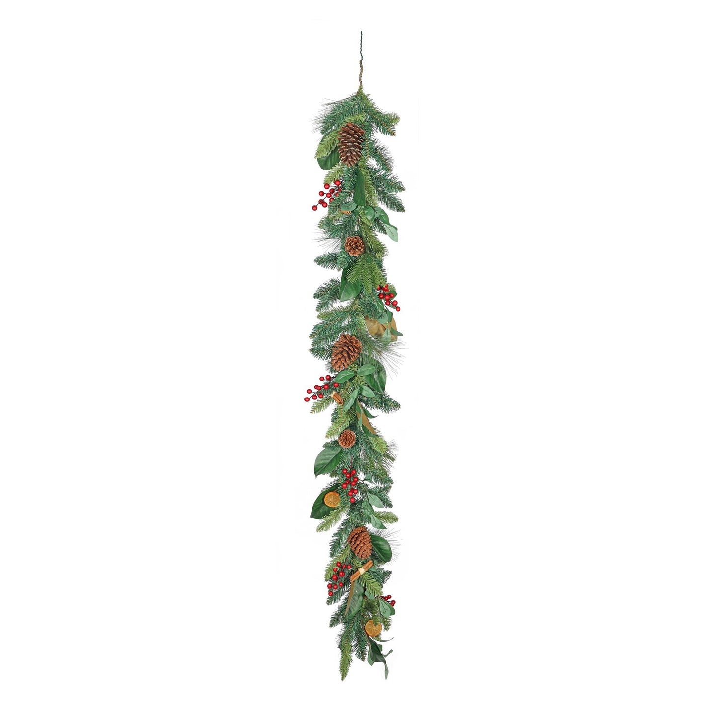 Luxury Garland with Orange  Cinnamon   Cones (180cm)