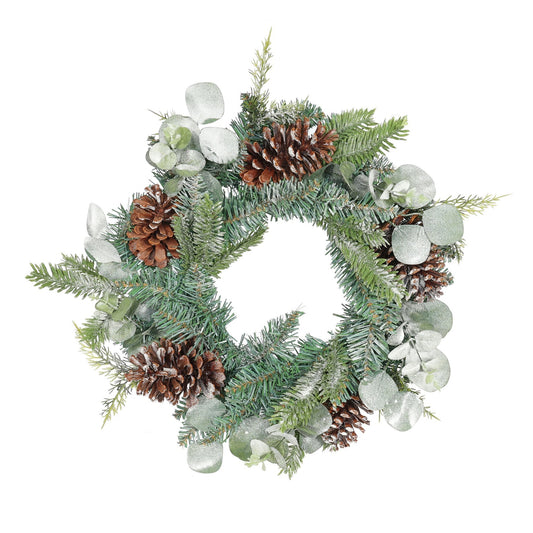 Eucalyptus  Pine &amp; Cone Wreath (40cm)