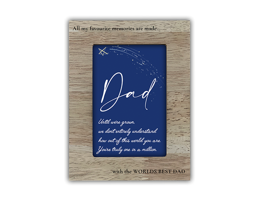 Fathers Day Wooden Frame (6 x 4 Inch)