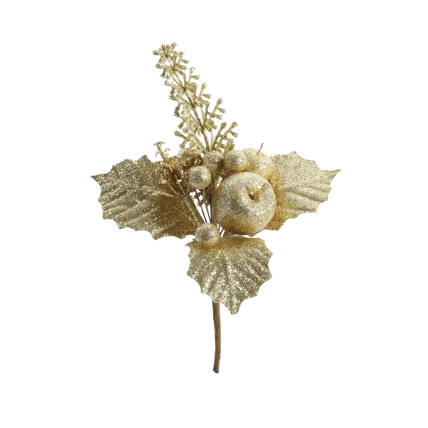 Gold Apple  Berry and Leaf Pick (19cm)