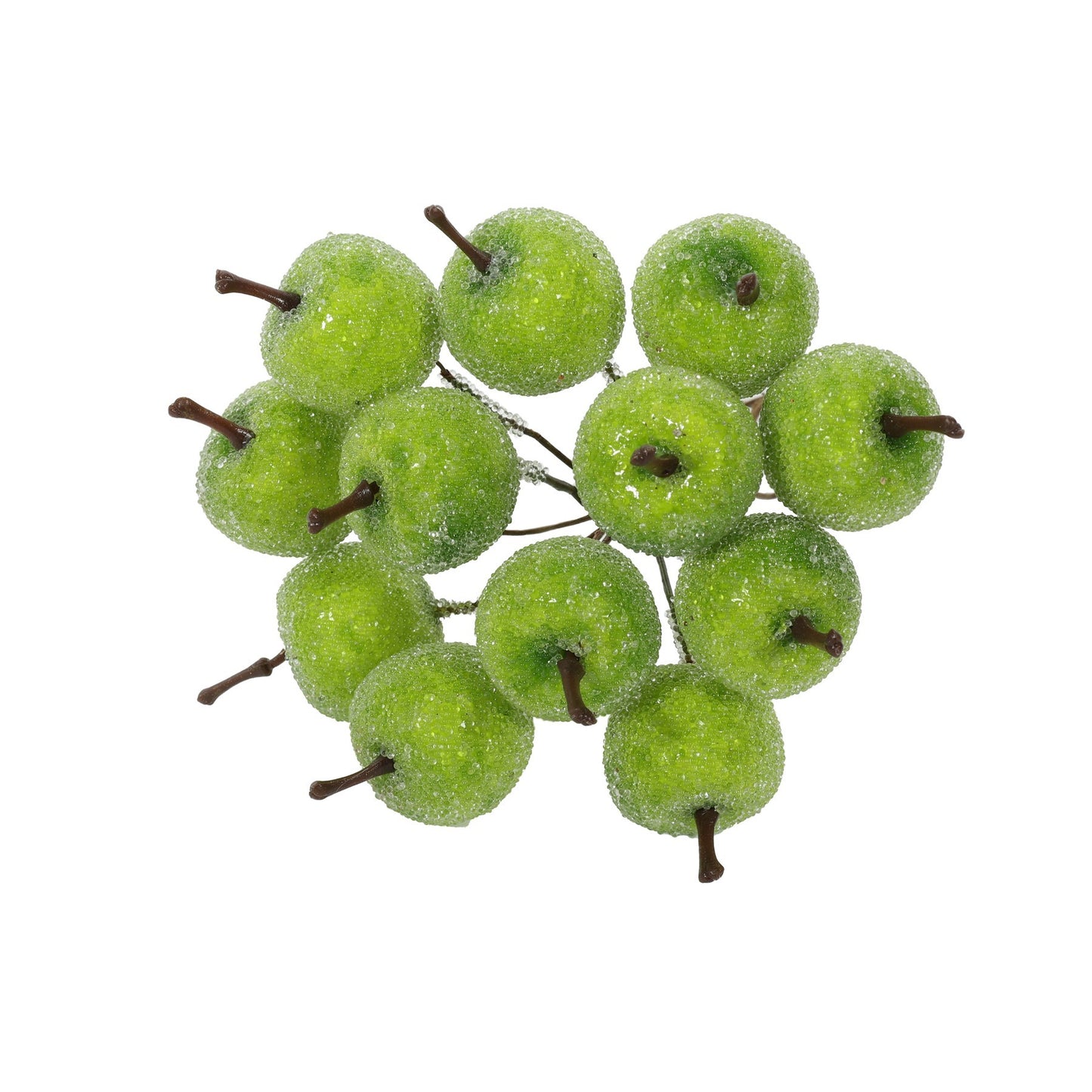 Mini Frosted Green Apple Bunch (11cm)