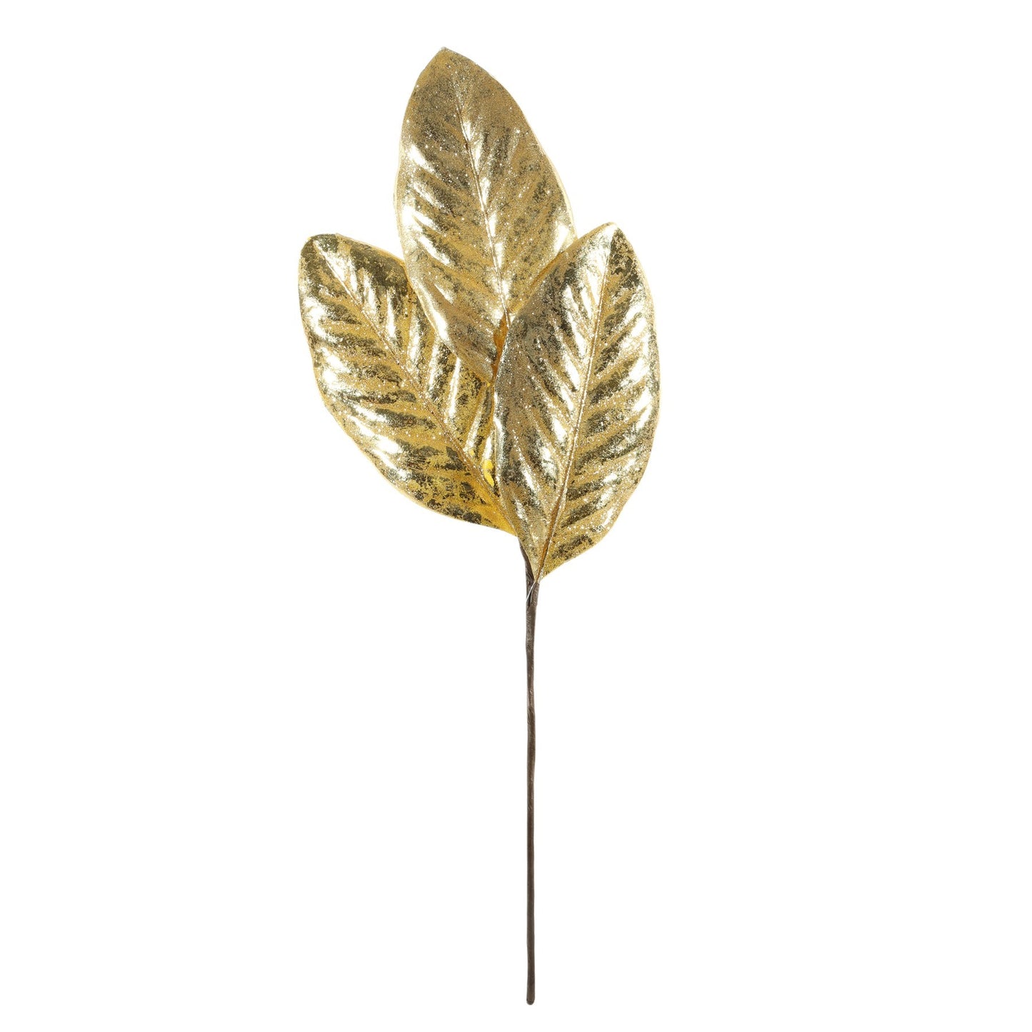 Gold Metallic Leaves Stem (50cm)