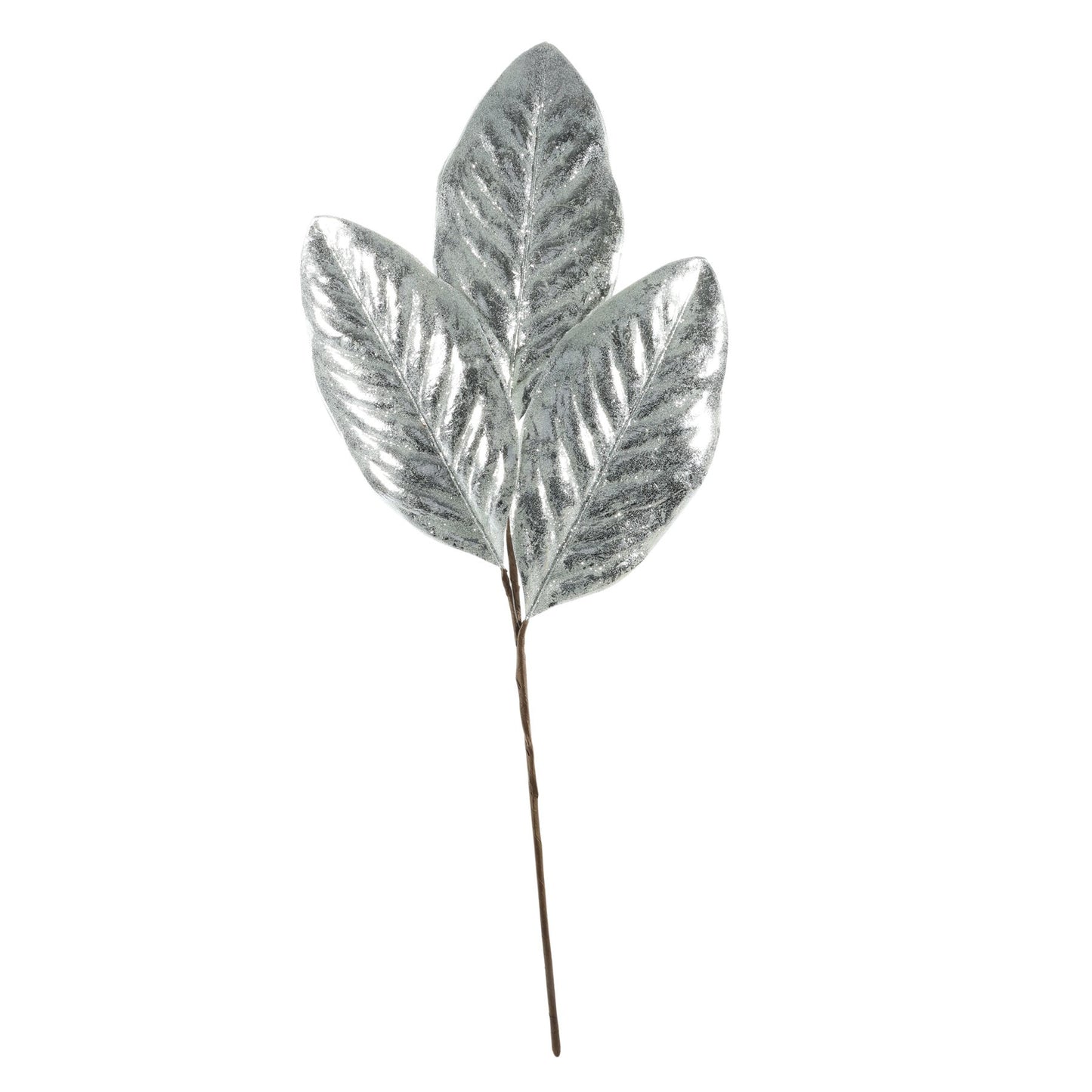 Metallic Leaves - Silver (50cm)