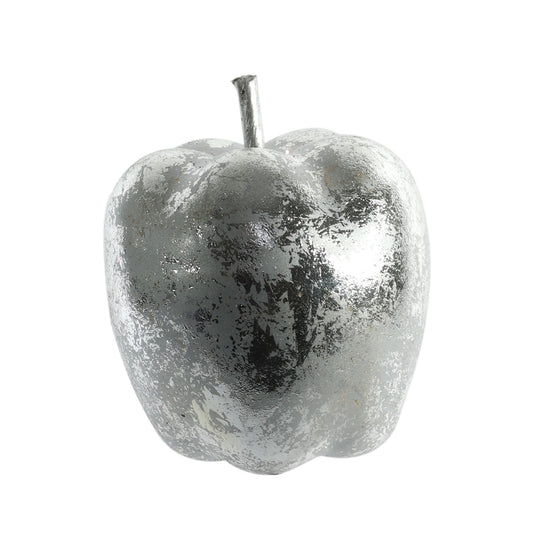 Silver Metallic Apple Hanging Decoration