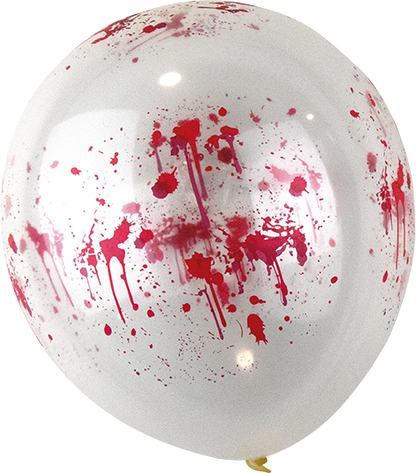 12 Inch Blood Effect Balloons (5 Pack)