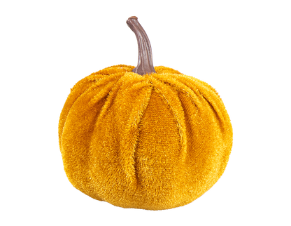 Halloween Mini Velvet Pumpkin Decorations (Pack of 3)