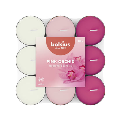 Pink Orchid Tealights (Pack of 18)