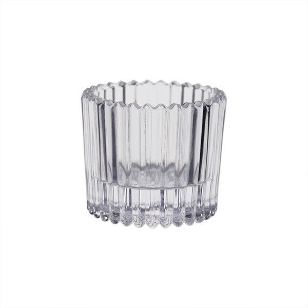 Clear Harrison Glass Tealight Holder (4.5cm)