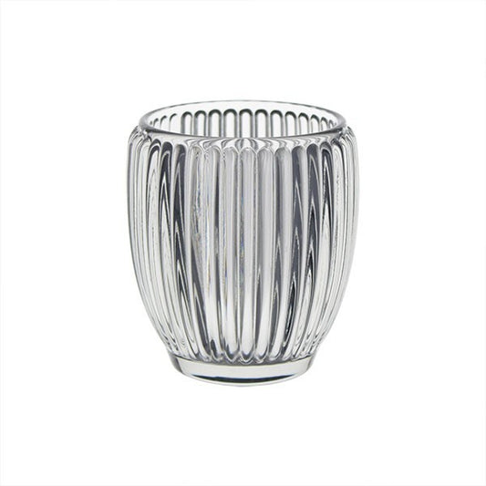 Clear Harriott Tulip Shaped Glass Tealight Holder (9.5cm)