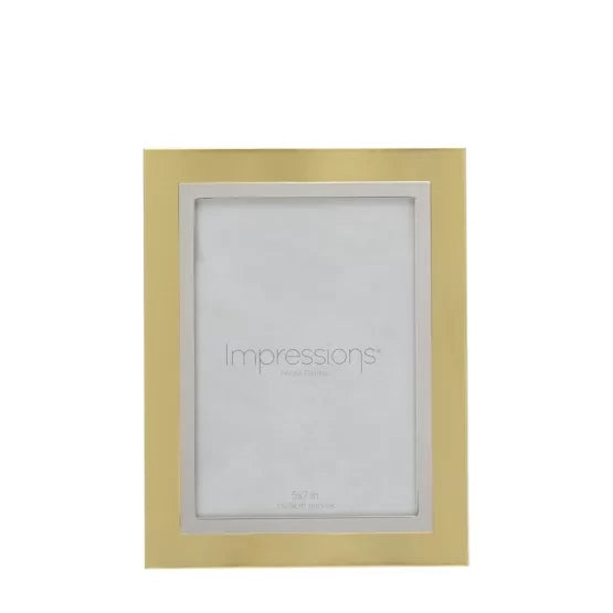 Brushed Gold Finish Photo Frame (5 inch x 7inch)