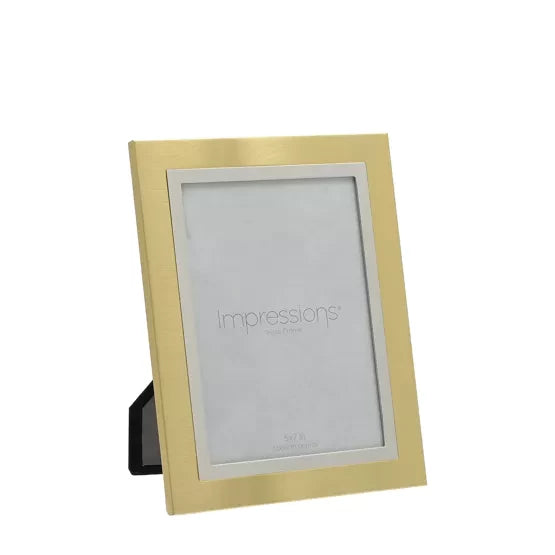 Brushed Gold Finish Photo Frame (5 inch x 7inch)