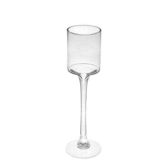 Clear Tall Stem Candle Holder Glass Vase (40cm)