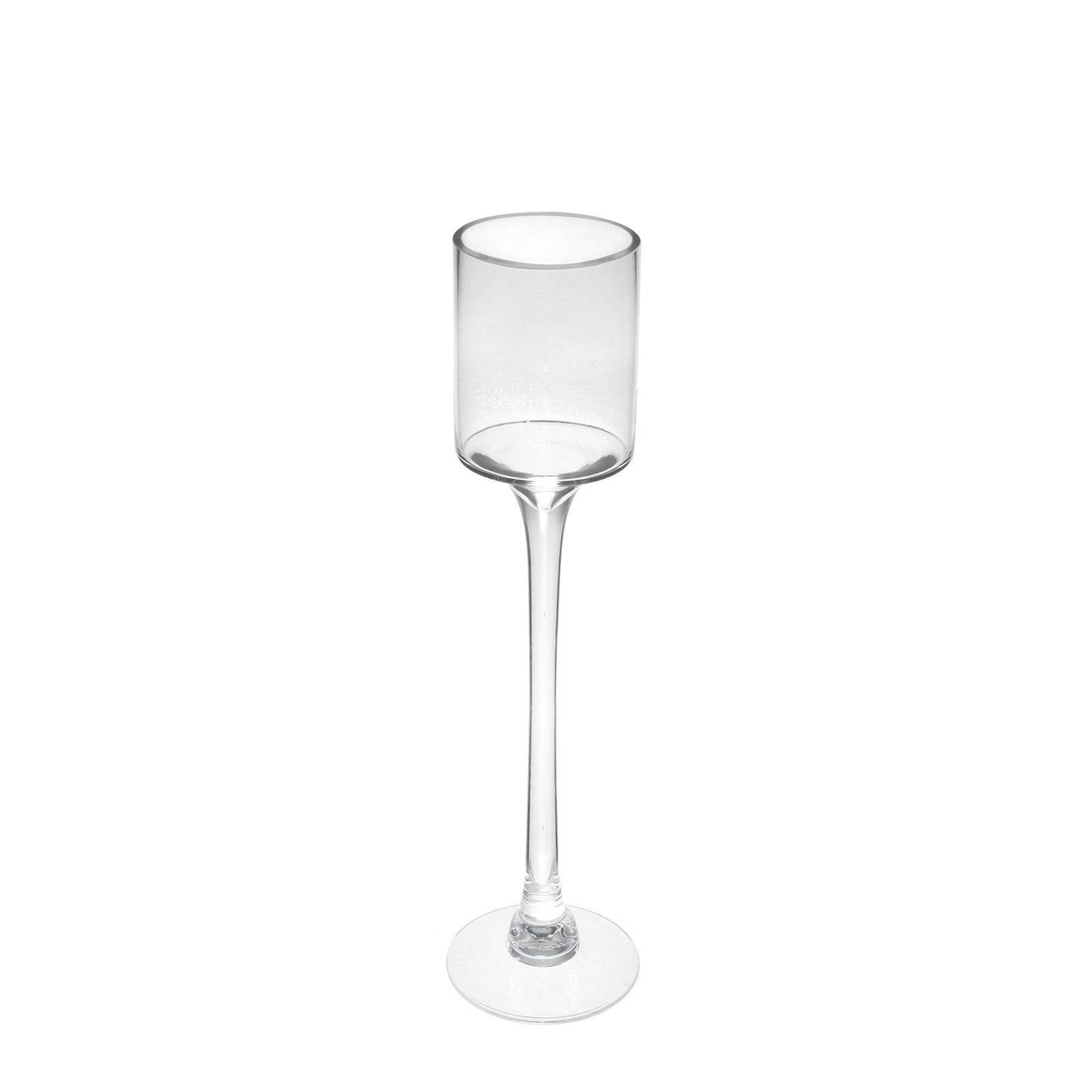 Clear Tall Stem Candle Holder Glass Vase (45cm)