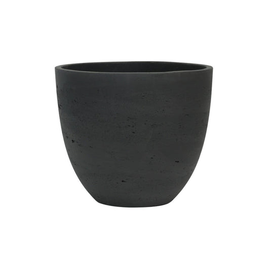 Hortus Classic Cemento Planter - H21cm x 25cm - Black