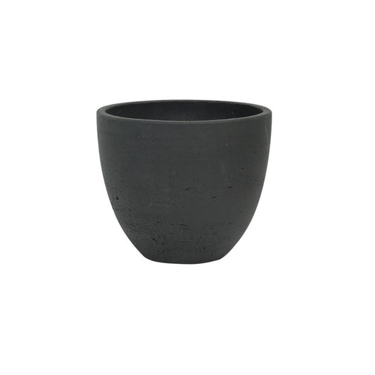 Hortus Classic Cemento Planter - H15cm x 18cm - Black