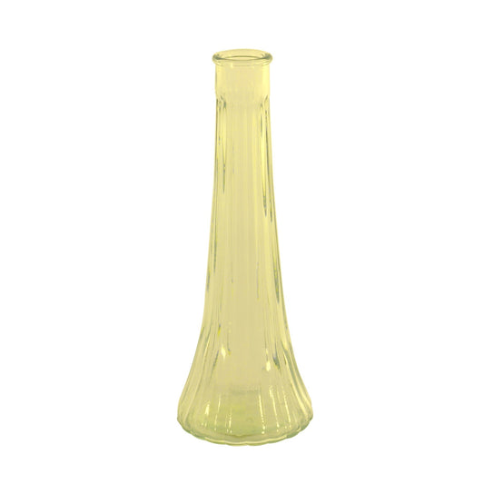 Yellow Ashley Bud Glass Vase (21cm)