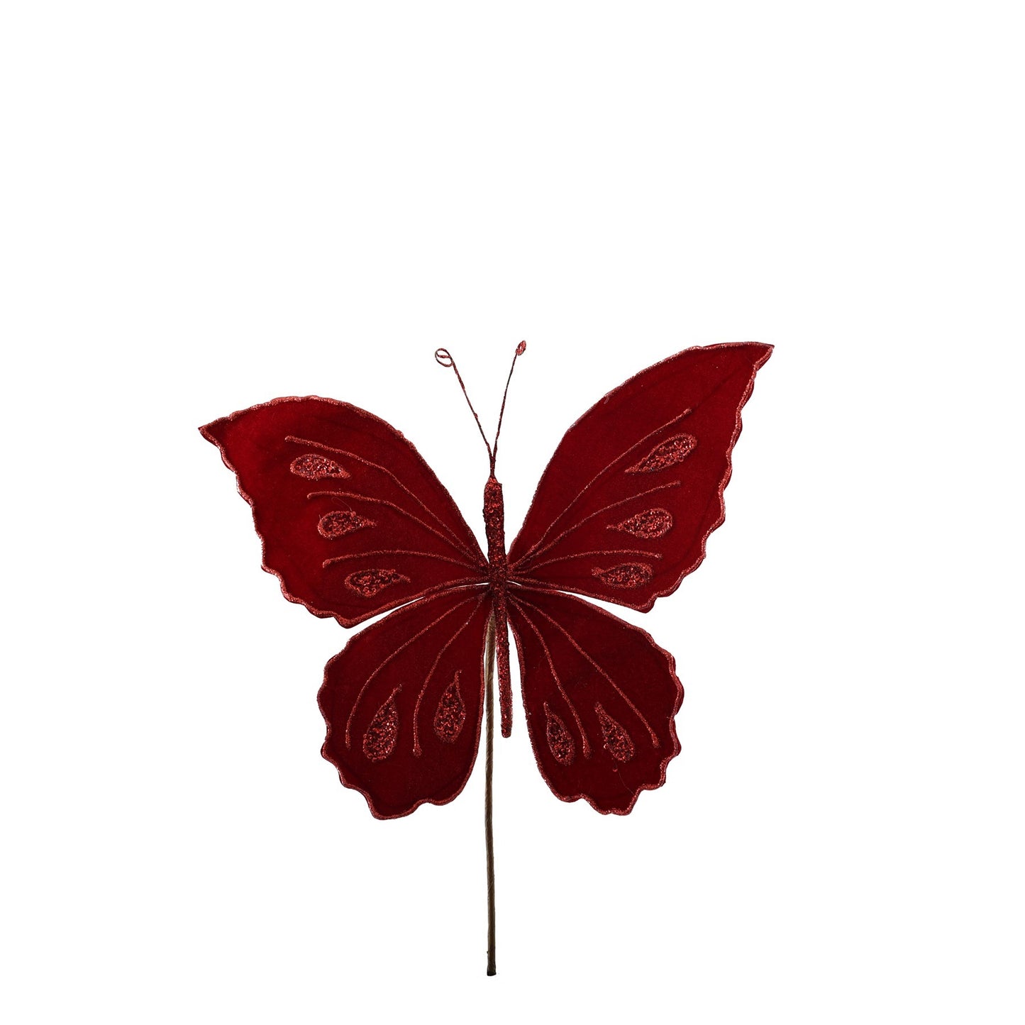 Large Red Velvet Butterfly (30cm)