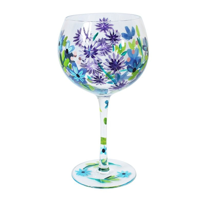 Cornflowers Gin Glass