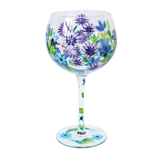 Cornflowers Gin Glass