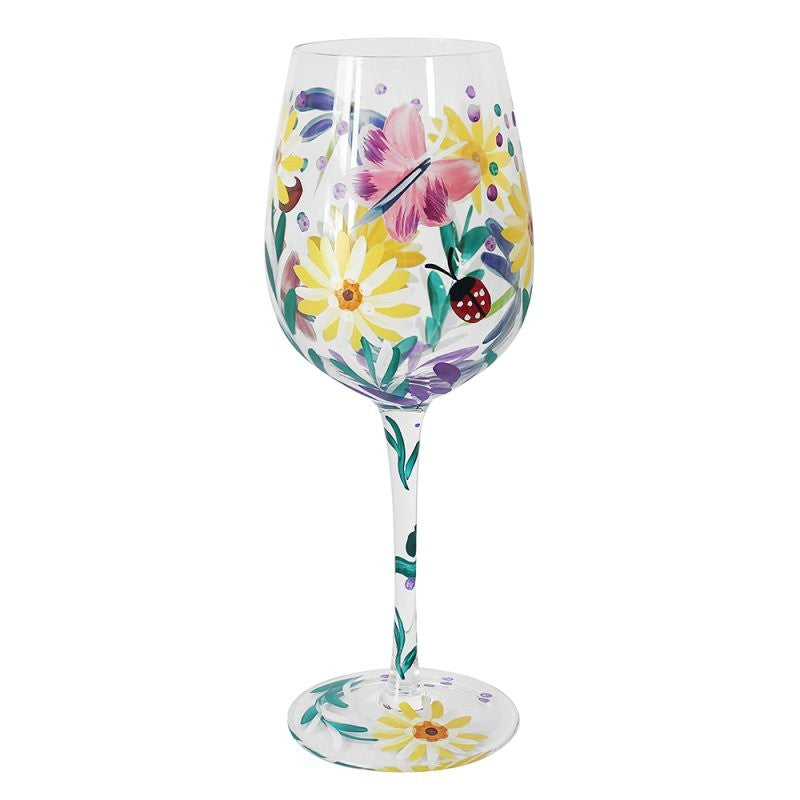 Cottage Garden Wine Glass