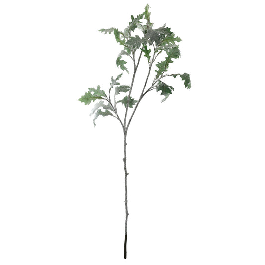 White and Green Snowy American Oak Spray (99cm)