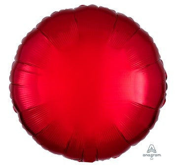 Metallic Red Circle Balloon (18 Inch)