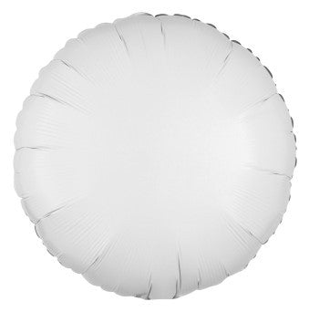 White Foil Circle Balloon (18 Inch)