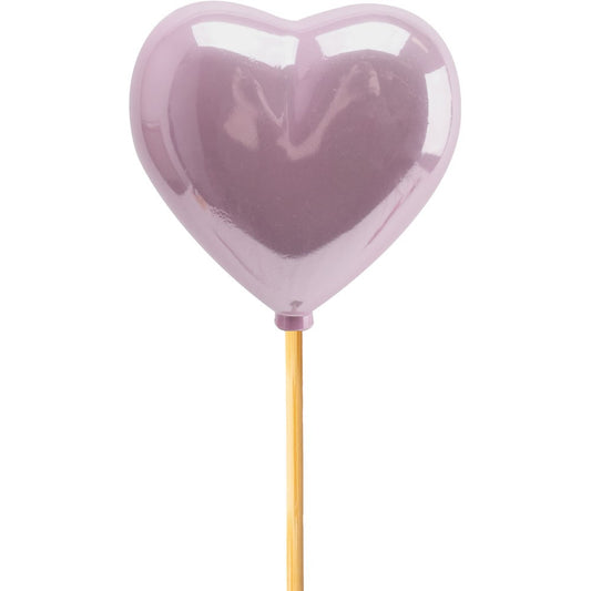 Pink Pearly Heart Pick