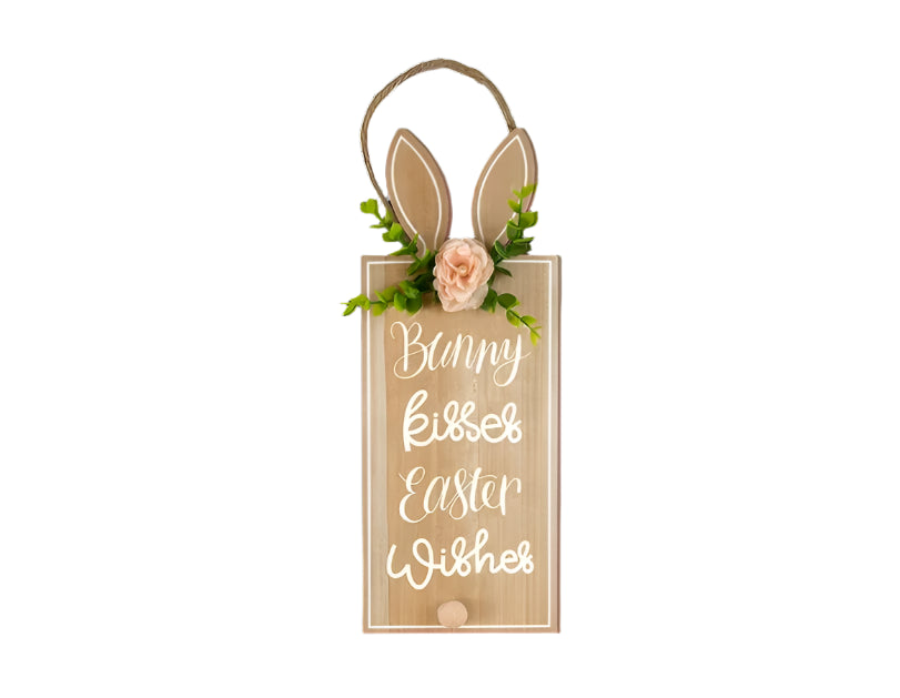 Easter Bunny Hanging Plaque (34 x 13cm)