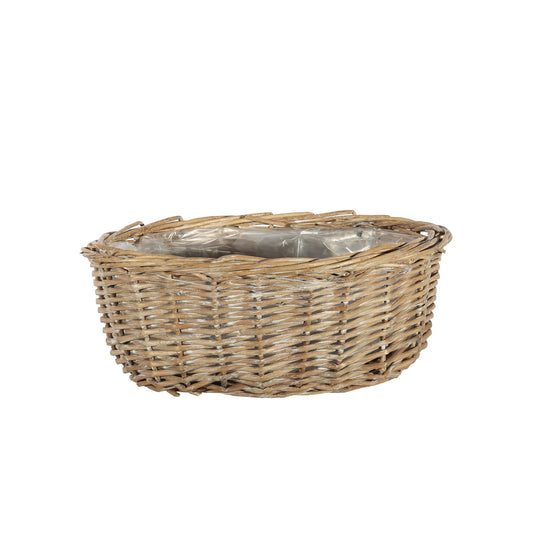 Natural Oval Split Willow Basket (12cm H)