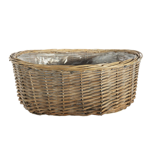 Natural Oval Split Willow Basket (16cm H)