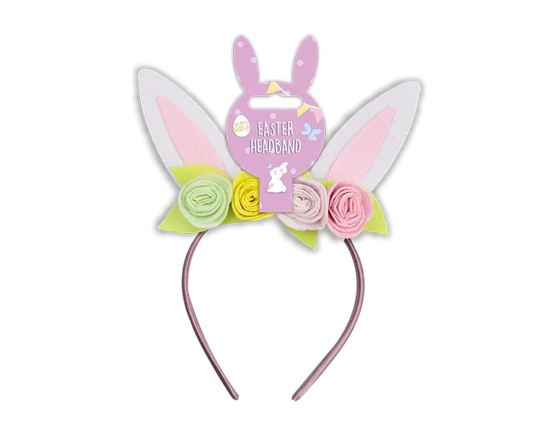 Bunny Ears Flower Headband