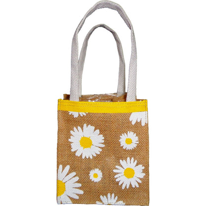 Colourful Daisy & Posy Jute Plant Bags (8 Bags)