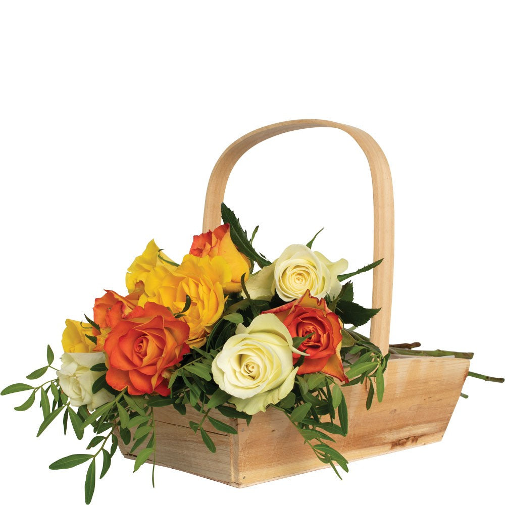 Wooden Tivoli Trug Basket