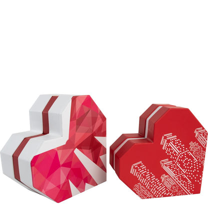 Red Heart Shape Boxes (Set of 2)