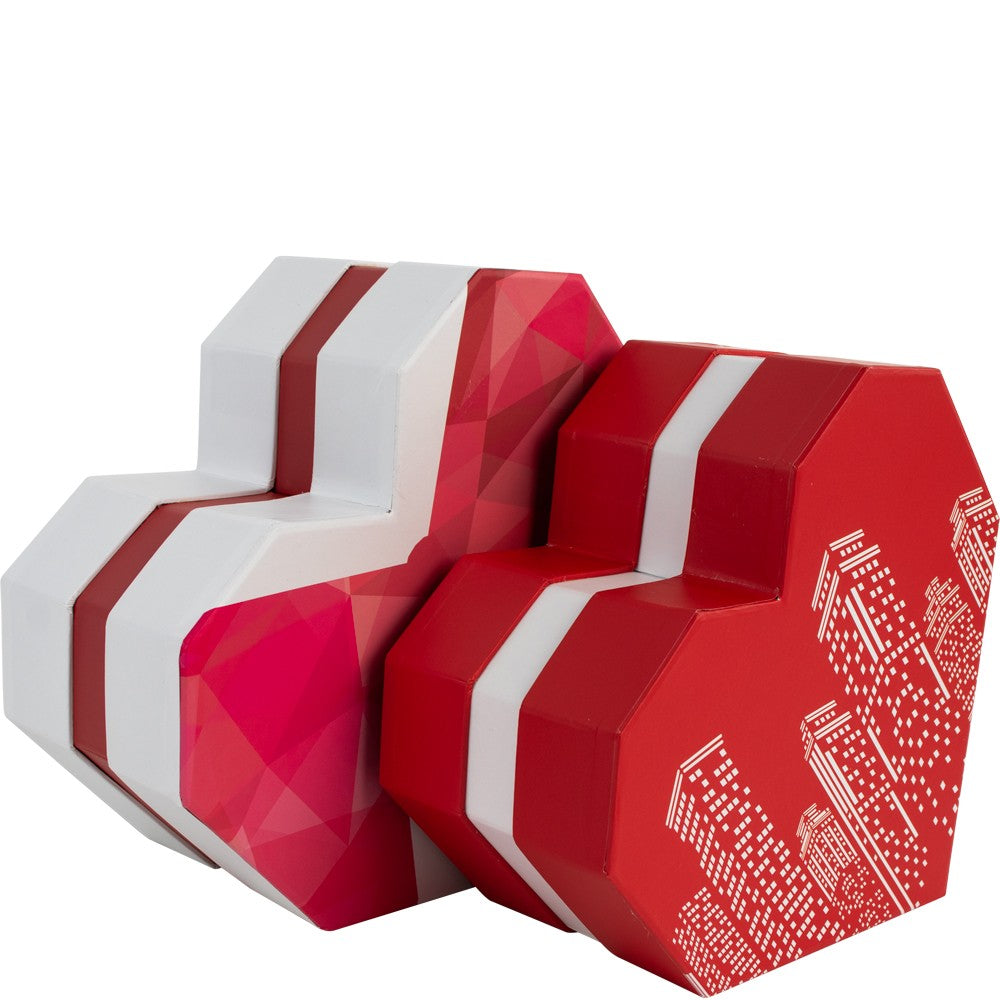 Red Heart Shape Boxes (Set of 2)