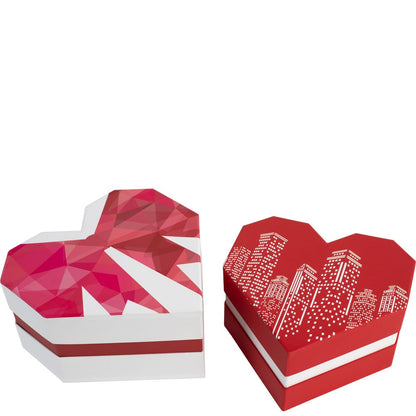 Red Heart Shape Boxes (Set of 2)