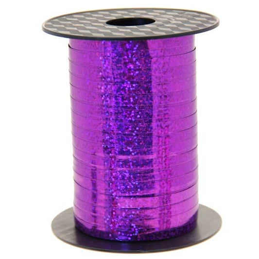 Purple Holographic Curling Ribbon