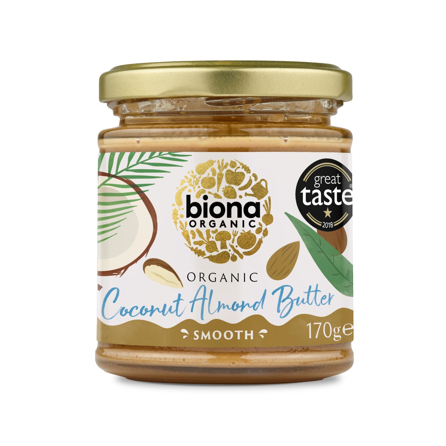 Biona Organic Smooth Coconut Almond Butter (170g)